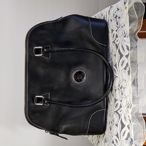 Dooney and Bourke Black Pebble Leather Satchel - Picture 2 of 16